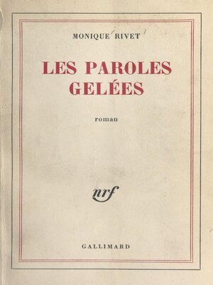 cover image of Les paroles gelées